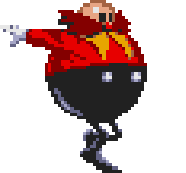 Eggman Running Sticker