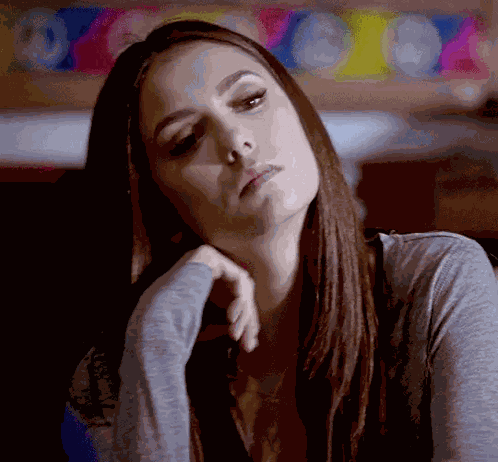 Elena Gilbert Nina Doberv GIF