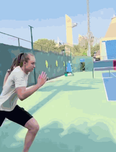 Elena Rybakina Running Away GIF