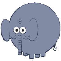 Elephant Elefante Sticker