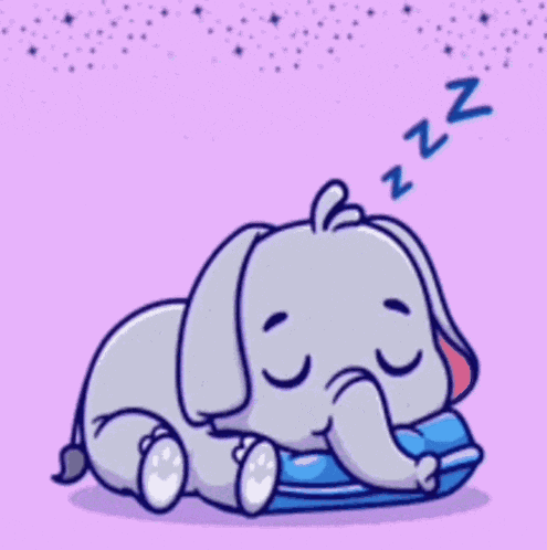 Elephant Goodnight GIF