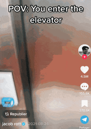 Elevator Greasy Boy Tiktok Cringe GIF