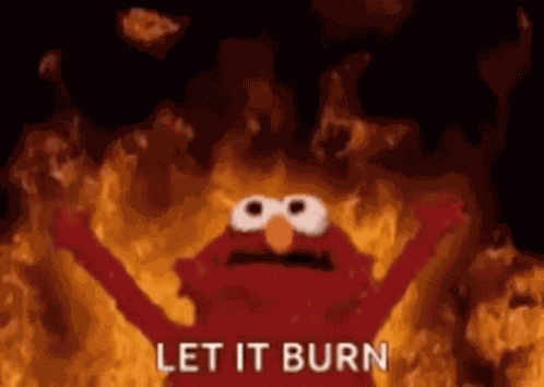 Elmo Burning GIF