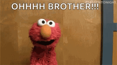 Elmo Falls Oh Brother GIF