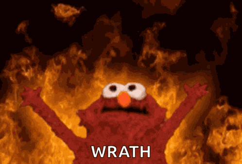 Elmo Fire Fire Elmo GIF