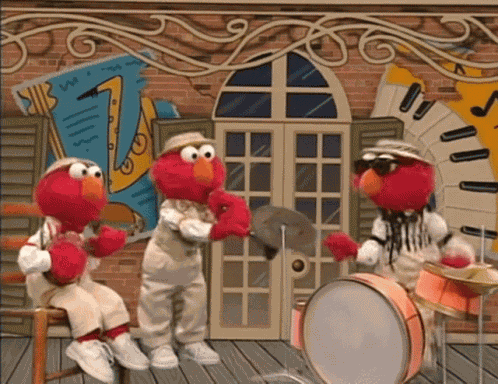 Elmo Jazz Band GIF