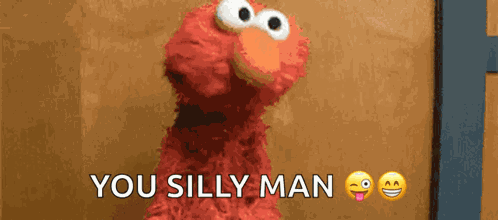 Elmo Shaking My Head GIF