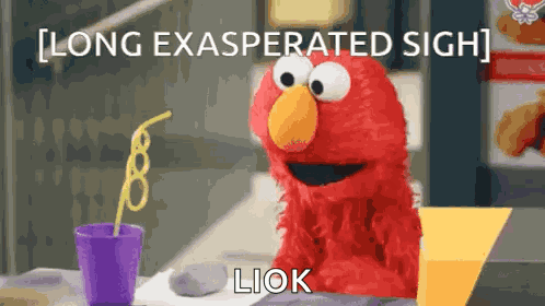 Elmo Sigh GIF