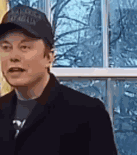 Elon Musk Nod Cap White House GIF