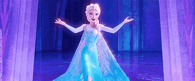 Elsa Jean Disney Frozen Doppleganger GIF