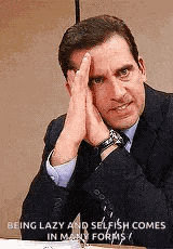 Embarrassed Michaelscott GIF