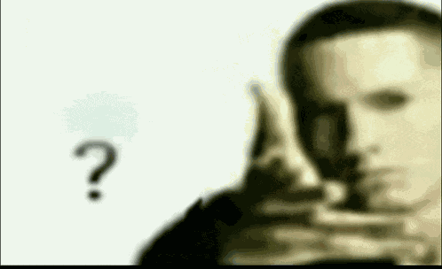 Eminem Throwing Question Mark Meme