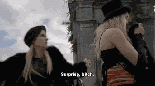 Emma Roberts Surprise Bitch GIF