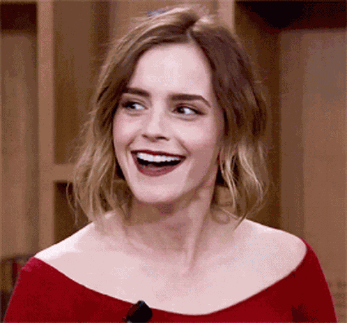Emma Watson Laughing GIF