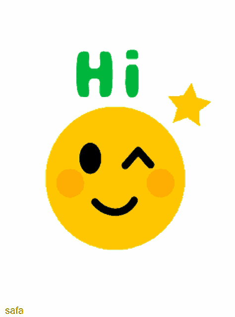 Emoji Hi GIF
