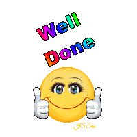 Emoji Well Done Sticker