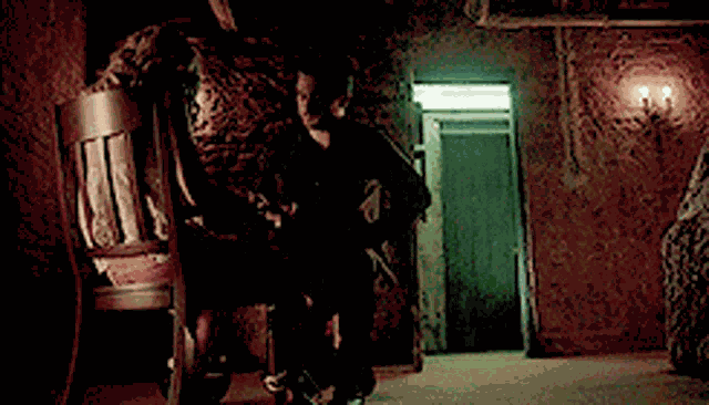 Enzo Tying Caroline To A Chair With Vervain Soaked Ropes Enzo St John GIF