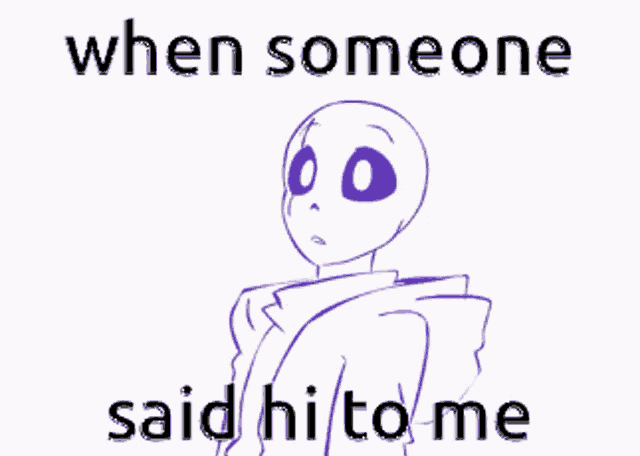 Epictale Sans When Somene Said Hi GIF