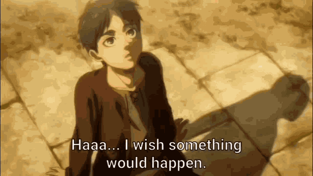 Eren Bored GIF