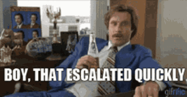 Escalated Ron GIF