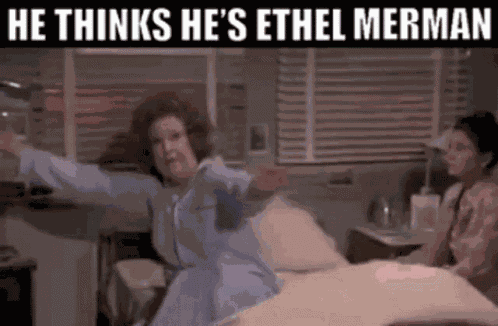 Ethel Merman Airplane GIF