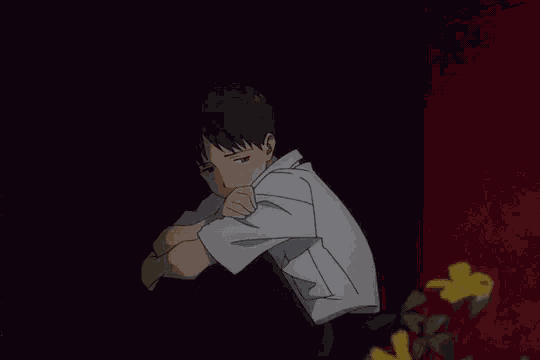 Evangelion Sad GIF