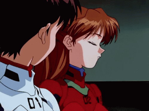 Evangelion Smug GIF