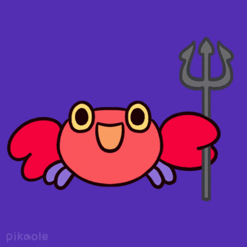 Evil Laugh Crabby Crab GIF