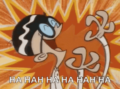 Evil Laugh Mandark GIF