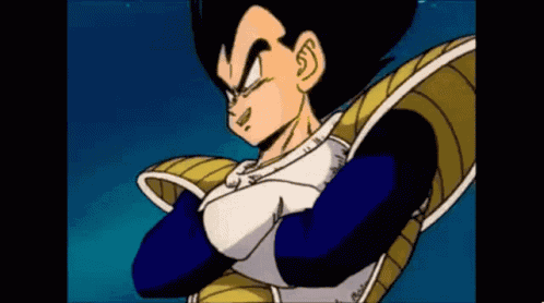 Evil Laugh Vegeta GIF