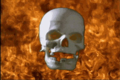 Evil Skull Fire GIF