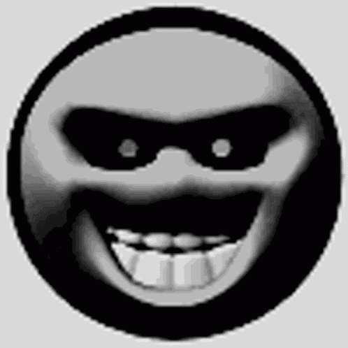 Evil Smile Circle Face GIF