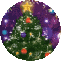 Excited Christmas Tree Sticker