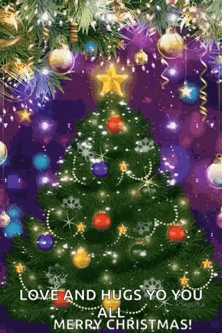 Excited Christmas Tree GIF