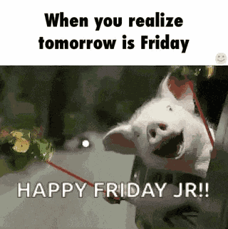 Excited Friday Tomorrow GIF