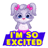 Excited Im Excited Sticker