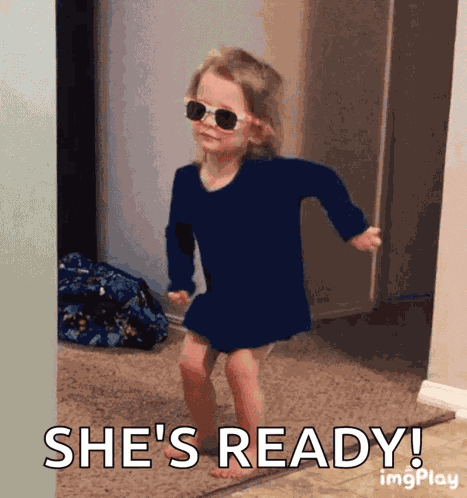 Excited Little Girl GIF