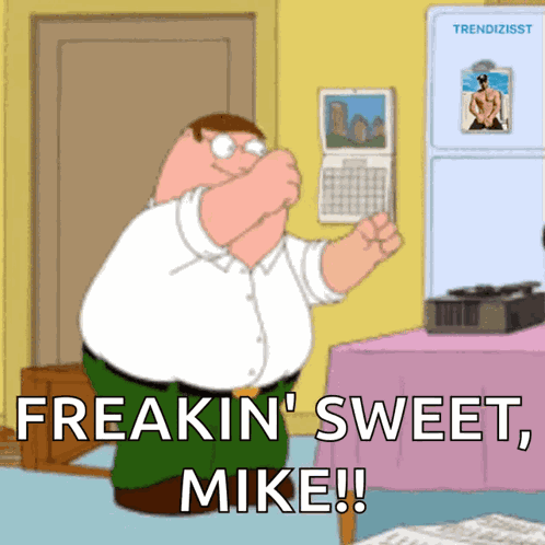 Excited Peter Griffin GIF