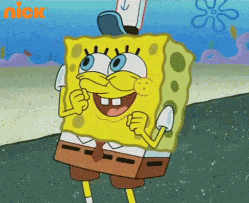 Excited Spongebob GIF