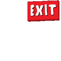 Exit Im Out Sticker