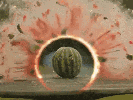 Exploding Watermelon GIF