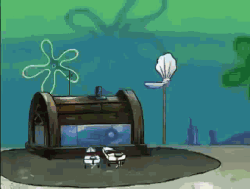 Explosion Krusty Krab GIF