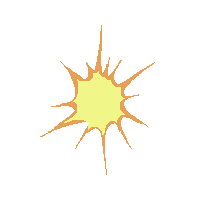 Explosion Pixel Sticker