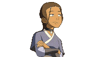 Eye Roll Katara Sticker