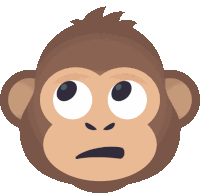 Eye Rolling Monkey Monkey Sticker