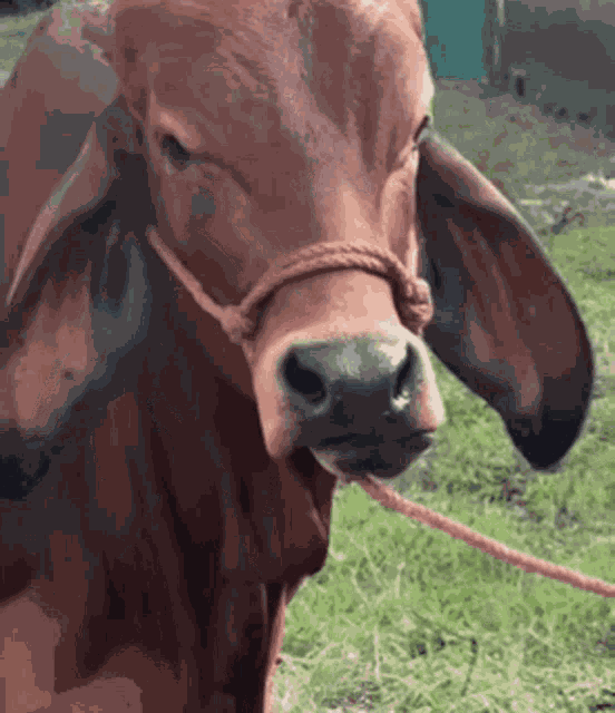 Eyebrow Cow GIF