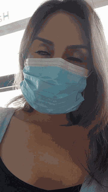 Face Mask Eye Roll GIF