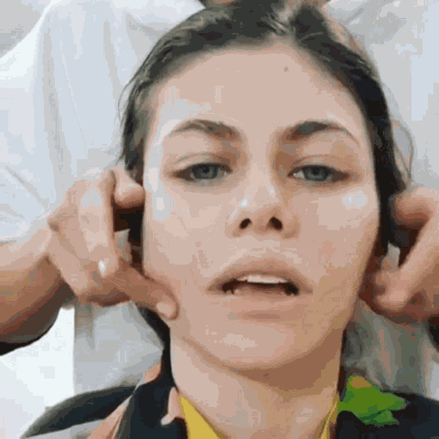 Face Massage Alexandra Daddario GIF
