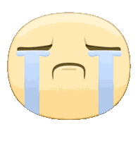 Facebook Meep Emoji Crying Sticker