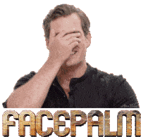 Facepalm Reactions Sticker